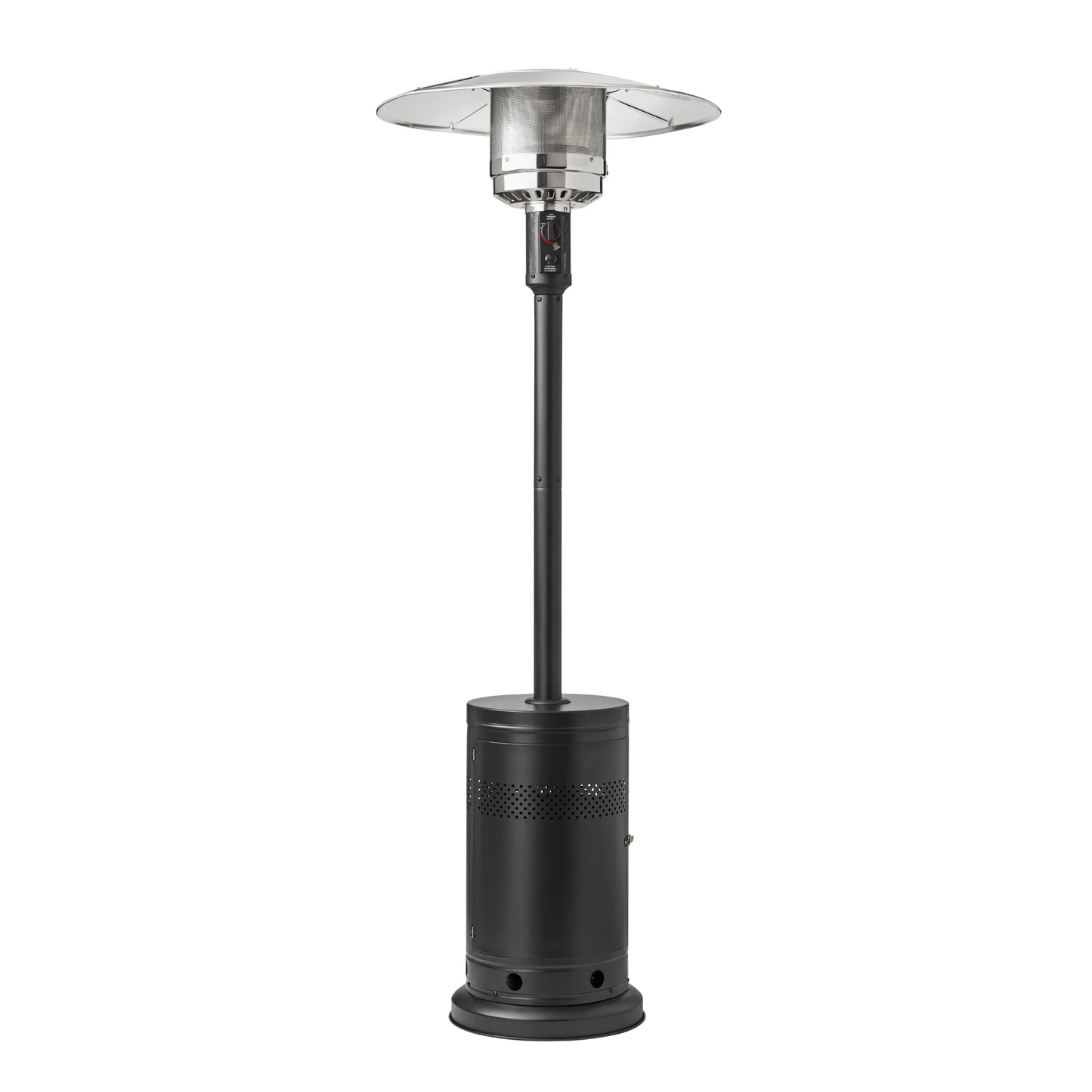 (3 Pack)  48,000 BTU Freestanding Metal Propane Patio Heater, Black