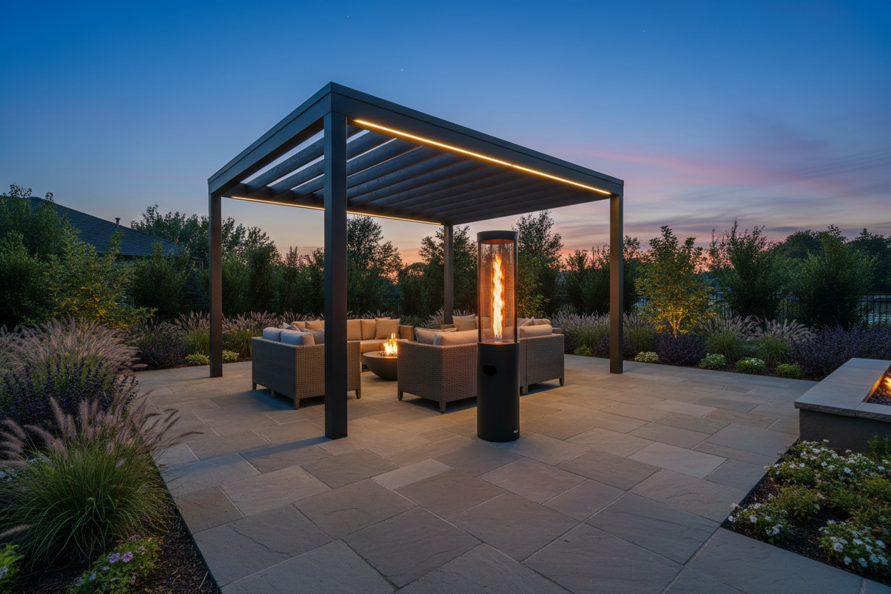 Slideshow Image 2 - Outdoor Heater + Pergola